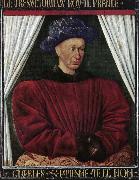 Jean Fouquet Portrait of Charles VII Sweden oil painting artist